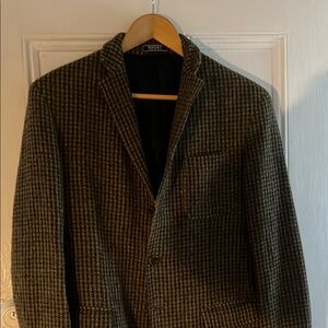 Rugby Ralph Lauren Brown Wool Sport Coat with Notched Lapel